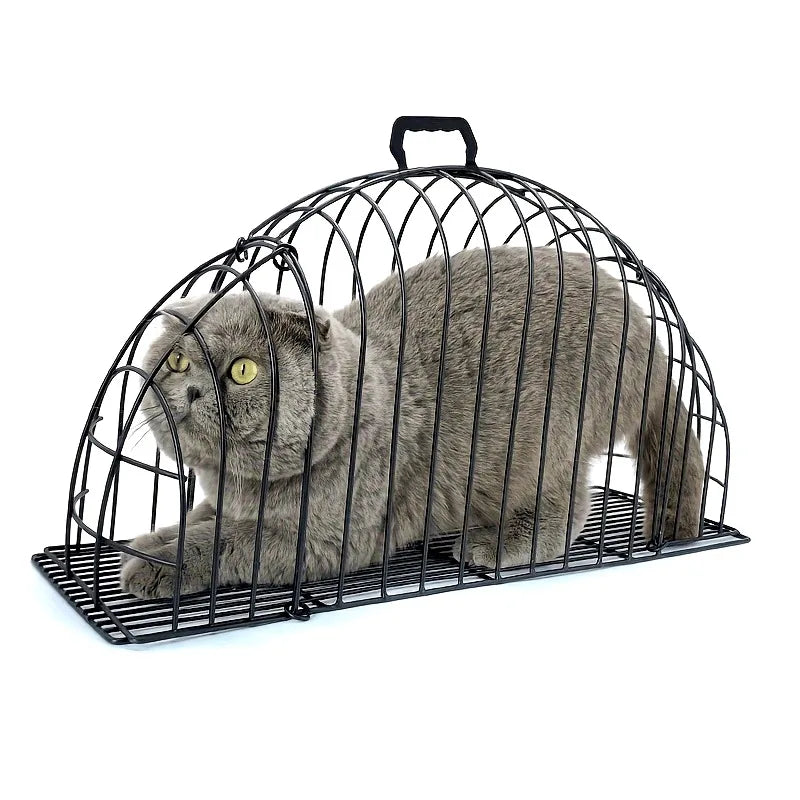 Iron Cat Bath Cage Anti-scratch Anti-bite Fixed Double-door Cat Cage Anti-escaping Bath Blow Dry Cat Beauty Accessories - Play Paws Toys