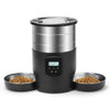 4.5L Automatic Cat Feeder With WiFi Button Smart Pet Cat/Dogs Food Dispenser Two Stainless Steel Bowls Feeder Pet Supplies