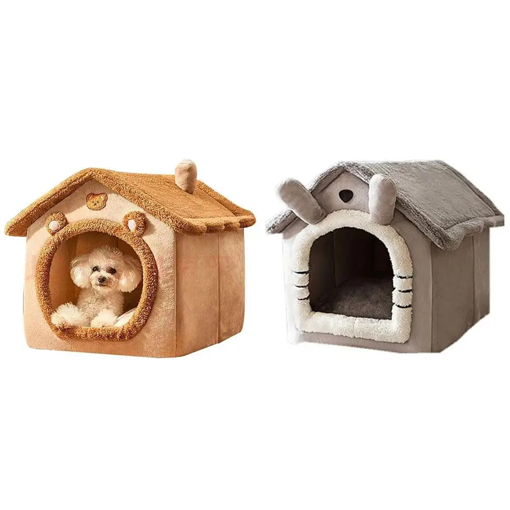 Thickened Pet Warm House Cat And Dog House Winter Warm Universal For All Seasons Detachable And Washable Cute New Comfortable - Play Paws Toys