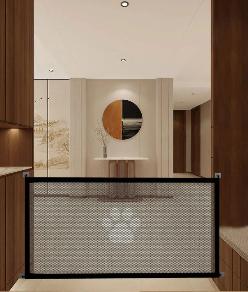 Pet Barrier Fences Portable Folding Breathable Mesh Cat and Dog Safety Fences Pet Supplies to Ensure Pet Safety - Play Paws Toys