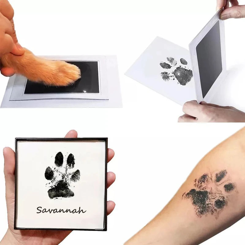 1 Set Newborn fingerprint ink pad Safe Non-toxic No-Touch Skin Inkless Inkpad Kits Pet Cat Dog Paw Prints Souvenirs Gifts