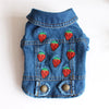 XS-2XL Denim Dog Clothes Cowboy Pet Dog Coat Puppy Clothing For Small Dogs Jeans Jacket Dog Vest Coat Puppy Outfits Cat Clothes