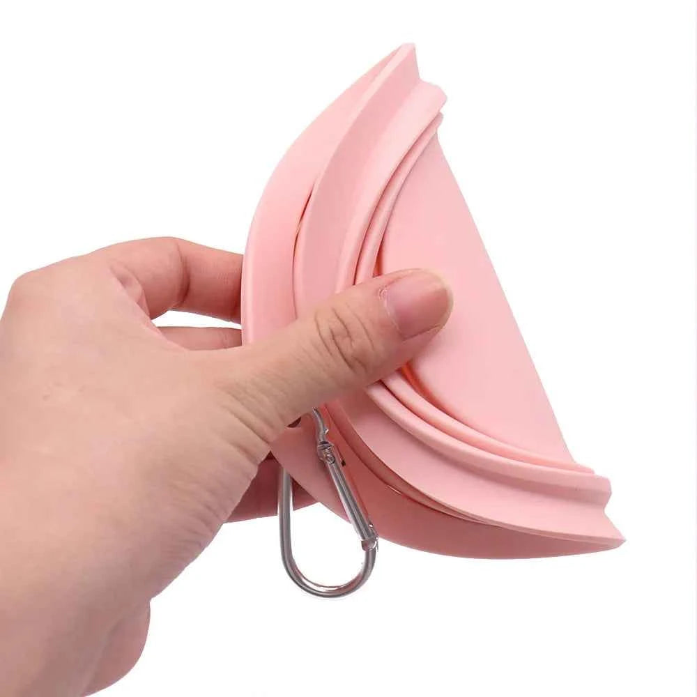 Portable Dog Bowl Foldable - Pet Travel Water & Food Bowl Collapsible Feeding Dish for Dogs Outdoor Camping Hiking