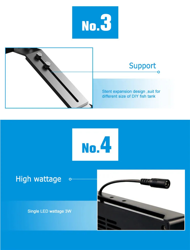 Spectra Nano 029 Aquarium Light 30W Saltwater Lighting with Touch Control for Coral Reef Fish Tank