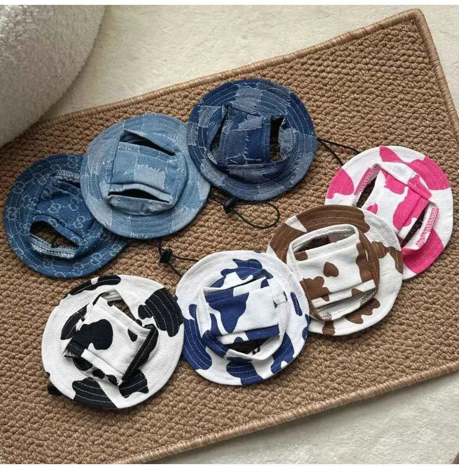 Pet Hat Cat Bucket Hat Dog Sun Hat Pet Accessories Suitable for Small and Medium Dogs and Cats