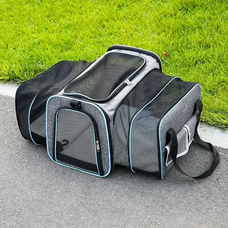 Portable Cat Backpack Carrier Foldable Expandable Pet Travel Bag Airline Approved Breathable Pet Carrier for Dog Pet Accessories - Play Paws Toys