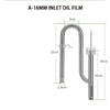 ZRDR Fish tank filter tube filter Aquarium external 304 stainless steel inlet and outlet Oil removal film filter accessories