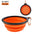 1PC 350ml Soft Silicone Pet Dog Bowl Folding Travel For Portable Collapsible Food Water Feeding Hanging Storage Odorless
