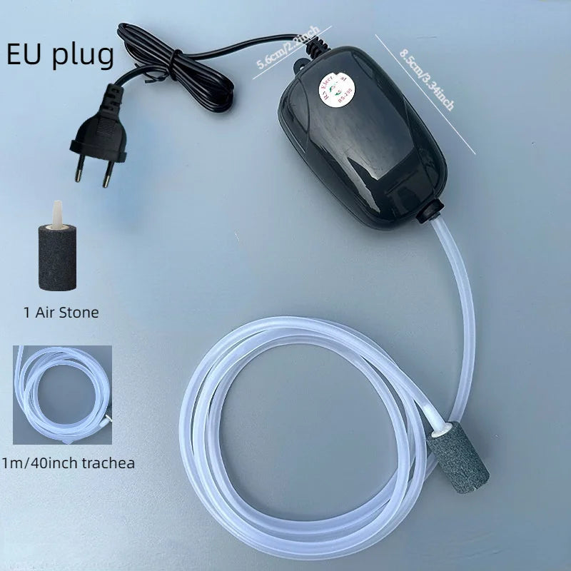 High Power Fish Tank Oxygen Air Pump Double Hole Aeration Pump Fish Tank Oxygen Pump Aquarium Accessories