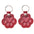 Pet Hair Memorial Keychain PU Leather Keepsake Locket for Cat Dog Fur Pet Hair Storage Pendant Handbag Hanging Accessories