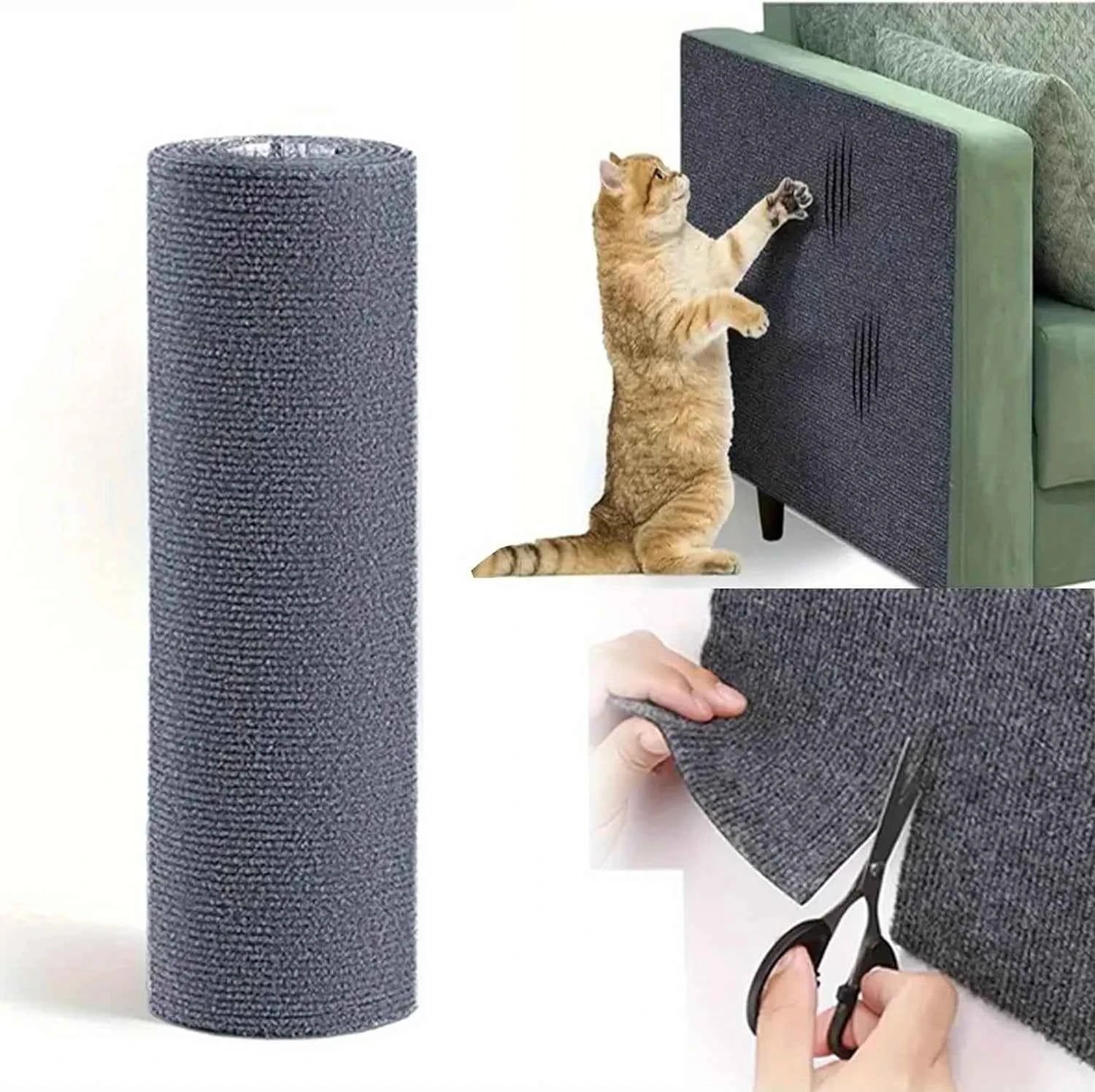 Self-Adhesive Anti Cat Scratch Sofa DIY Cats Scratch Protection Paws Sharpen Trimmable  Carpet Cats Scratch Board ﻿Roll Shipment