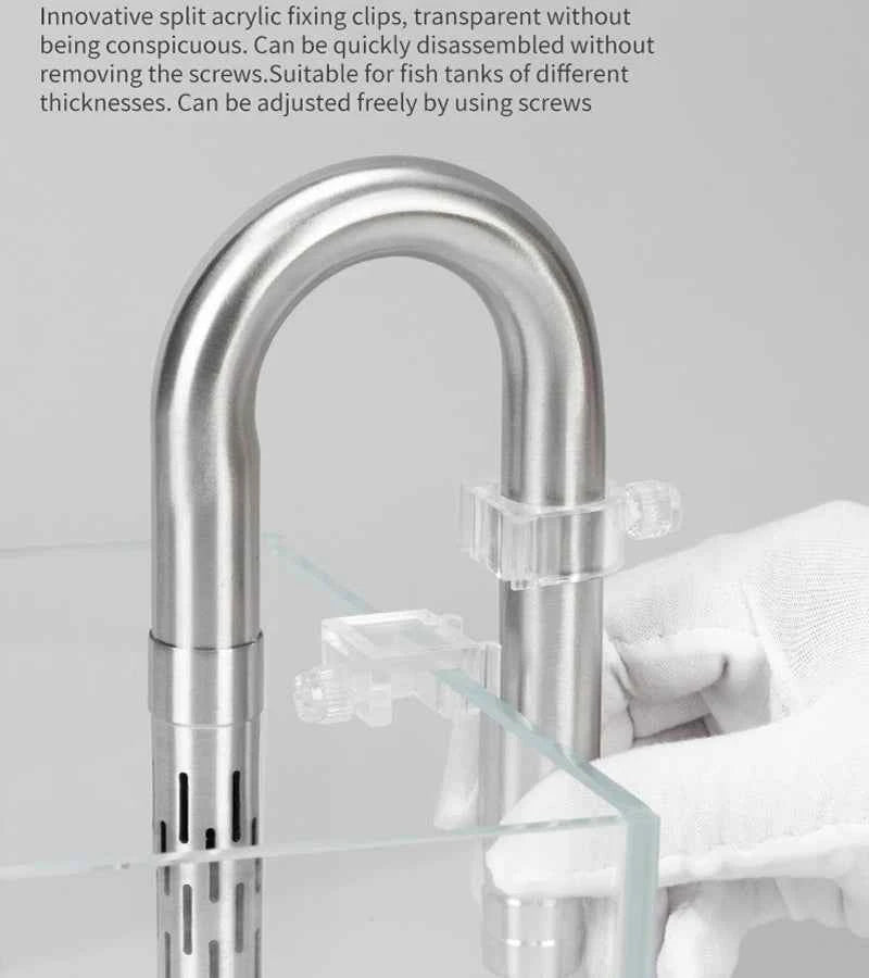 Aquarium filter Filter tube Inlet and outlet water Oil removal film Microporous anti fish and shrimp filter Fish tank supplies