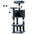 JHK 44In Cat Tree Tall Multi-Cat Climbing Tower for Pet Furniture Natural Sisal Scratching Posts Stable Pet House for Indoor Cat