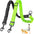 1.6ft Long Dual Dog Leash Attachment - Double Leashes for Training Small to Large Dogs - Adjustable Strap Shock Absorbing Bungee