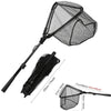 Retractable Landing Net Folding 1.9m/1.5m/1.3m Telescopic Fishing Net Outdoor Sea Mesh Portable Hand Dip Net For Carp Fly Fun