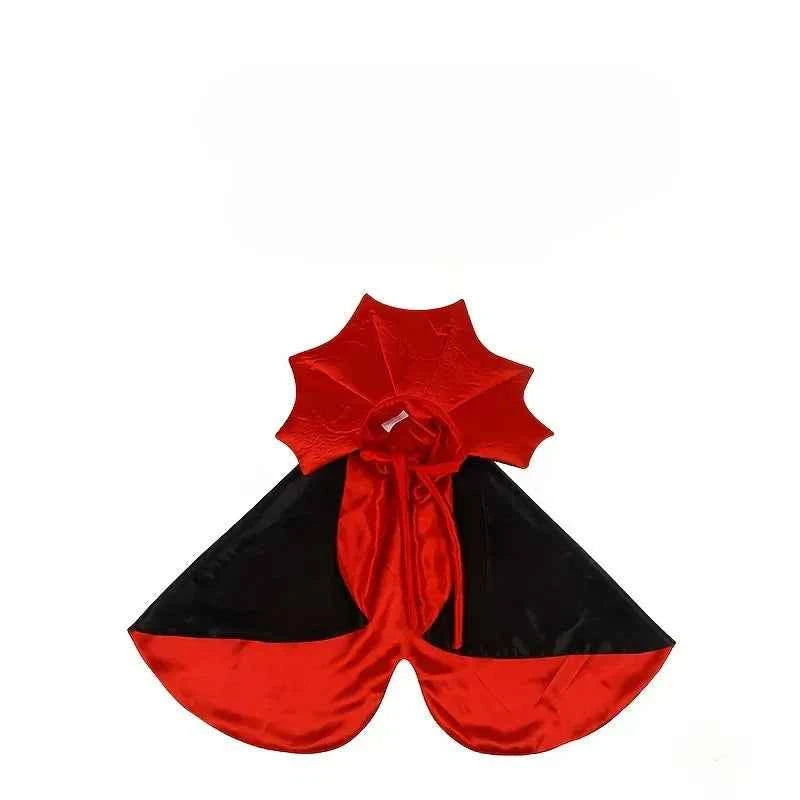 Spooky Vampire Halloween Costume for Cats - Couture Cloak & Hat Set, Perfect for Pet Party & Festival Clothes