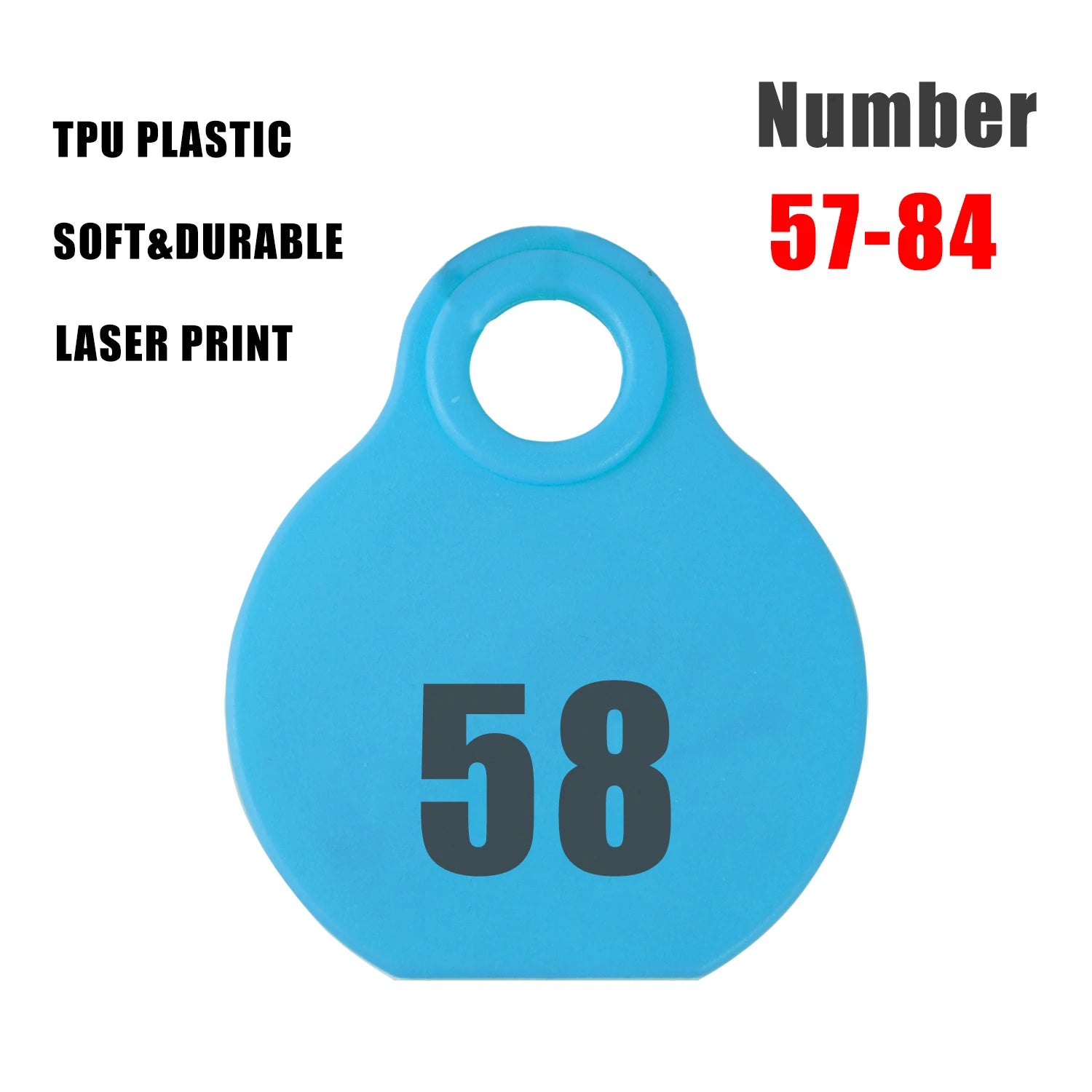 28 Pcs Farm Sheep Calf Sheep Animal Tag With Double Sided Numbers 01-84 Adjustable Pet Livestock Tag Collar Marking Label Collar