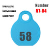 28 Pcs Farm Sheep Calf Sheep Animal Tag With Double Sided Numbers 01-84 Adjustable Pet Livestock Tag Collar Marking Label Collar