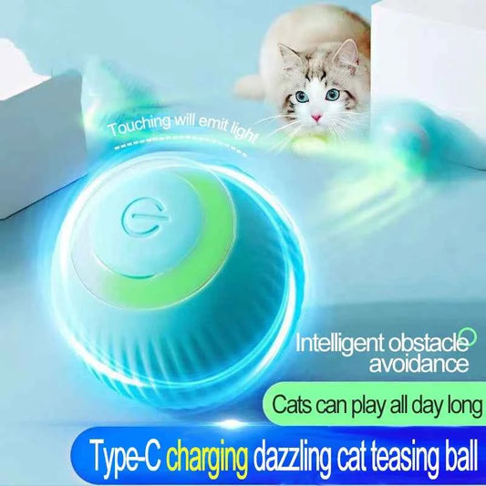 Interactive Cat Ball Automatic Cat Toy Indoor Cat Toy Electric Games Pet Products MWJ01