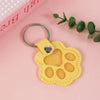 Pet Hair Memorial Keychain PU Leather Keepsake Locket for Cat Dog Fur Pet Hair Storage Pendant Handbag Hanging Accessories