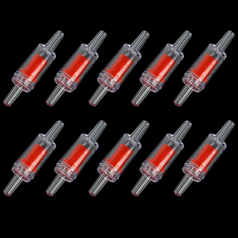 5pcs/10pcs Aquarium Check Valve For Air Pump Plastic One Way Non-Return Accessories for Fish Tank 4mm AirLine Tube