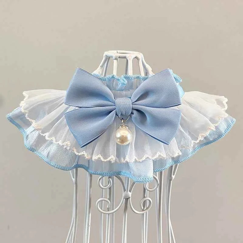 Cat Dog Scarf Collar Princess Style Cute Tie Accessory Collar Pocket