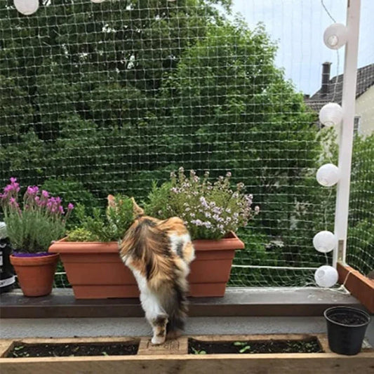 New Pet Protective Cover Cat Dog Net Plastic Nylon Steel Wire Grid Garden Balcony Safety Fall Prevention Netting Pet Products - Play Paws Toys