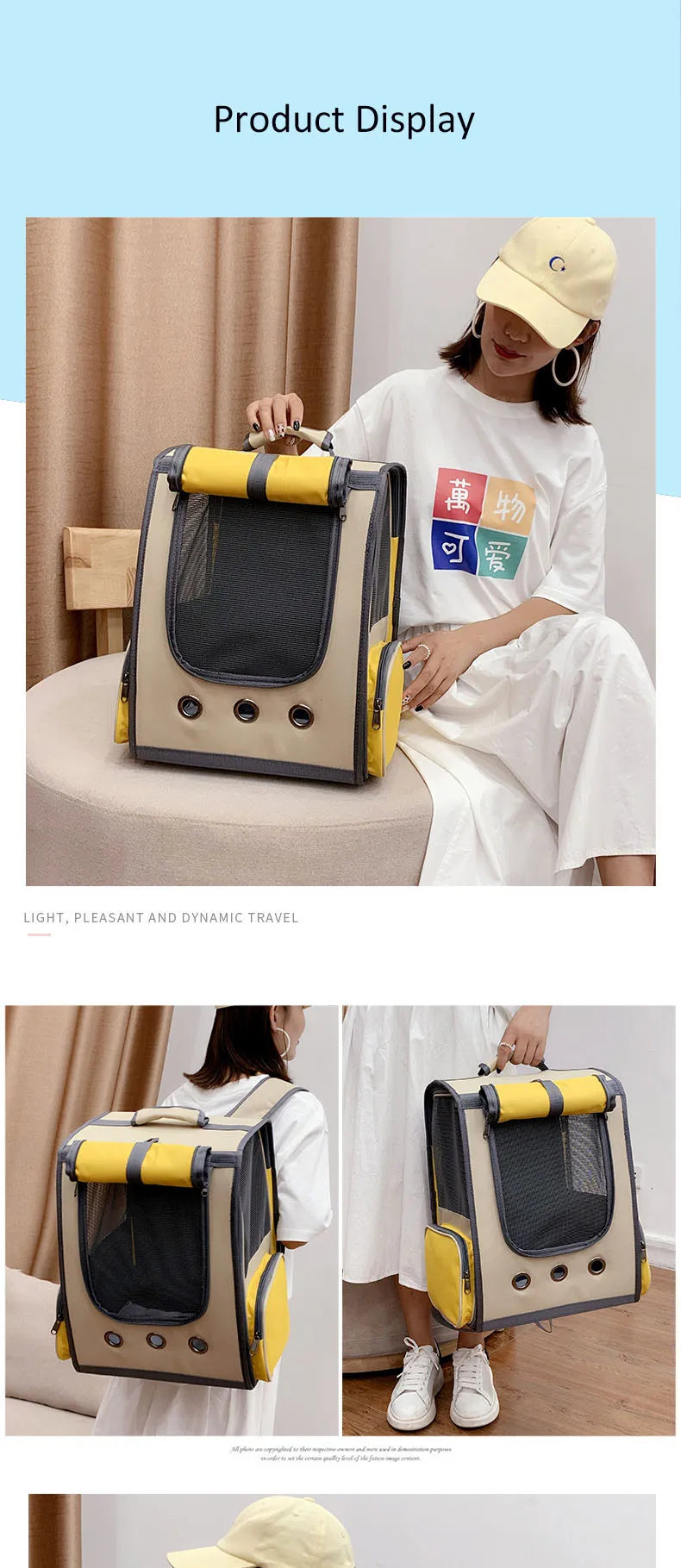 Breathable Pet Carrier Backpack for Cat and Dog, Astronaut Space Capsule, Window Transport Carrying Bag, High Quality - Play Paws Toys