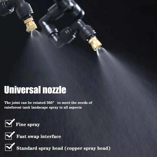 Rainforest Sprayer WiFi Control Automatic Mist Rainforest Timing Spray System Kit Irrigation Timer Reptile Sprayer Humidifier
