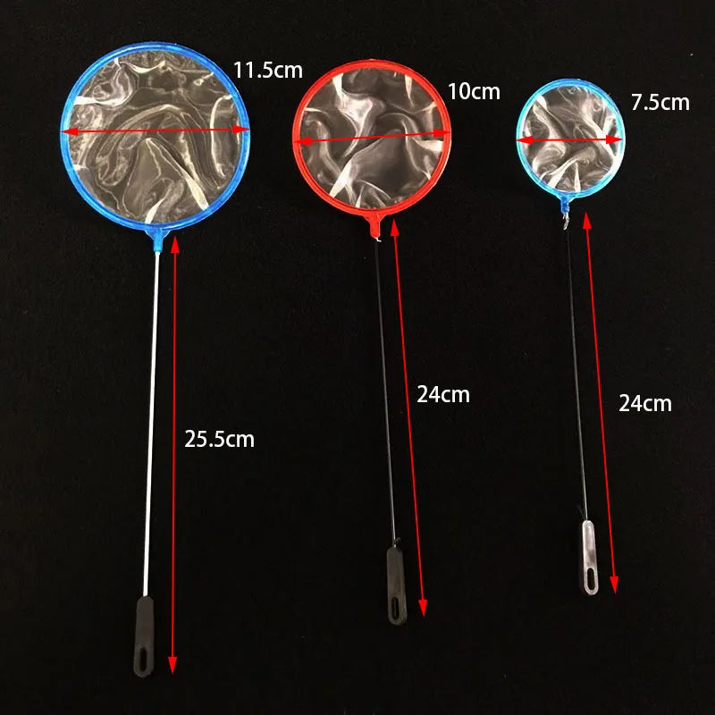 2pcs Fine Mesh Aquarium Accessories Stainless Steel Handle Aquarium Fish Tank Fishing Net Landing Net for Fish Accessories