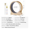 SucceBuy Wooden Cat Exercise Wheel Large Cat Treadmill Wheel for Indoor Cat Running Wheel with Detachable Carpet& Cat Teaser