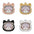 Cute Personalized Cat Tags Stainless Steel Colored Pattern Pets Cat Name Tags Pendant Engraved Keyring Kitten Accessories