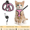 Dog Harness and Leash Set for Walking, Escape-Proof Vest Harness with Soft Mesh, Adjustable Straps, Reflective Strips, Suitable for Kittens and Puppies