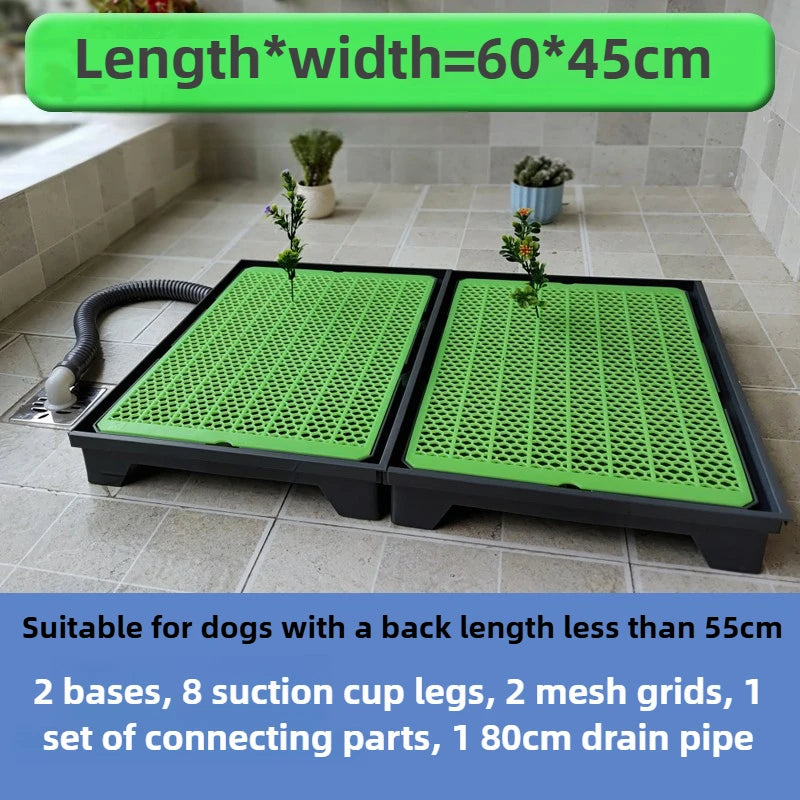 Flush Dog Toilet Direct Drainage System Dog Toilet Training Walls Pet Potty Indoor with Drain Pets Urinal Large Medium Supplies