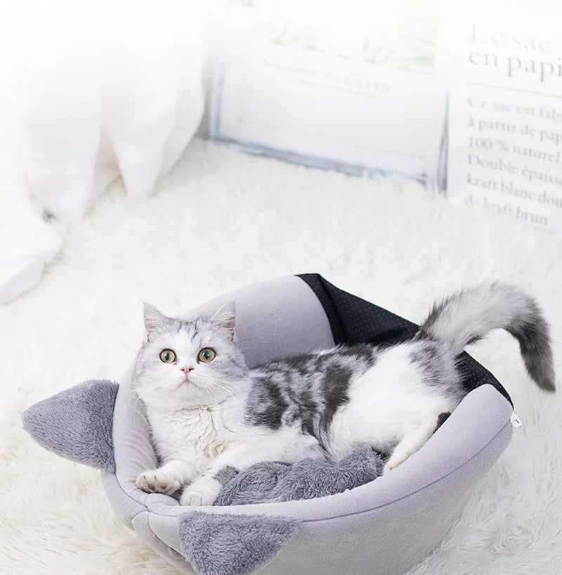 New Deep Sleep Comfort In Winter Cat Bed Iittle Mat Basket Small Dog House Products Pets Tent Cozy Cave Nest Indoor Cama Gato - Play Paws Toys