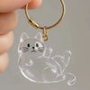 Dog Cat Hair Storage Pendant Keychain Box Couple Car Key Chains Jewelry Souvenir Pet Lover Keepsake Memorial Keychain Gift Decor