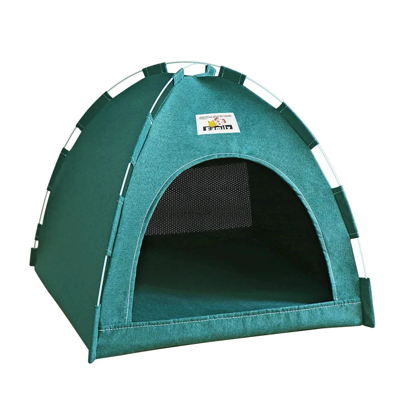 Foldable Cat House Pet Tent Four Seasons Universal Cat and Dog Pet Nest Summer Cool Mat Outdoor Portable Foldable Breathable - Play Paws Toys