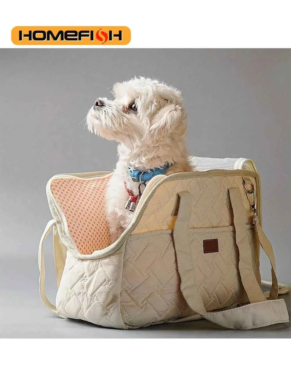 Pet cat dog tote bag, no escape, portable, multifunctional, large capacity, breathable, horizontal bag, portable soft bag