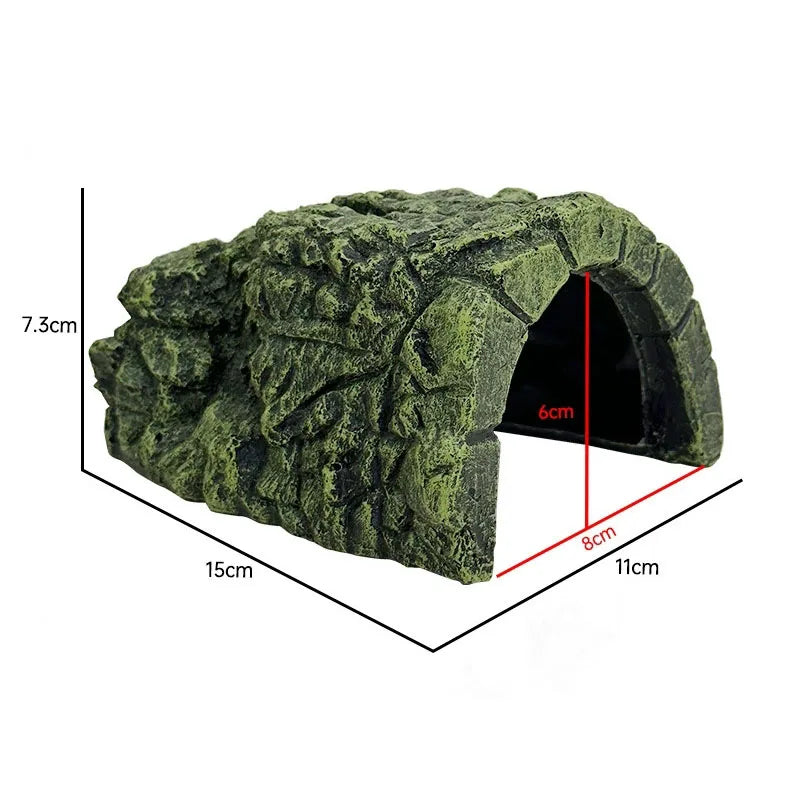 New Aquarium Decoration Resin Aquatic Fish Tank Ornament Decor Artificial Reptile Terrarium Turtle Accessories