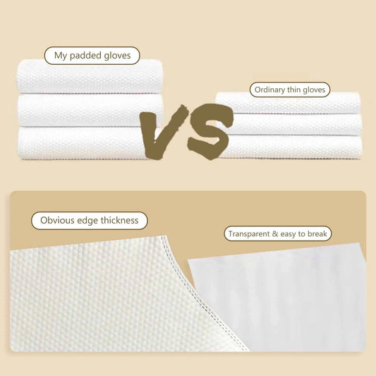 SEAMETAL 6Pcs Thicken Pet Wipes Gloves Deep Cleaning Dog & Cat Wipes Disposable Cleaning Gloves for Pet Care Cat Dog Supplies
