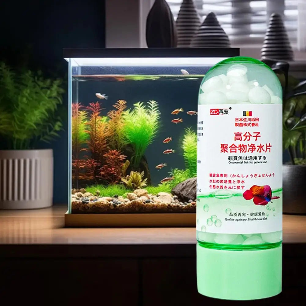 Fish Bowl Water Cleaning Odor Remover Water Purification Tablets for Fish Tank Aquarium Water Treatment Purification Tablet