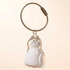 Transparent Cat Hair Storage Box Charm Gacha Cat Hair Storage Capsule Commemorative Collection Bag Keychain Pendant - Play Paws Toys