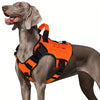 Adjustable No-Pull Tactical Dog Harness with Handle for Large Dogs - Reflective  Vest for Labrador Retriever, Siberian H