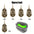 Complete Carp Fishing Feeder Kit - High-Speed Bait Launcher with Mold