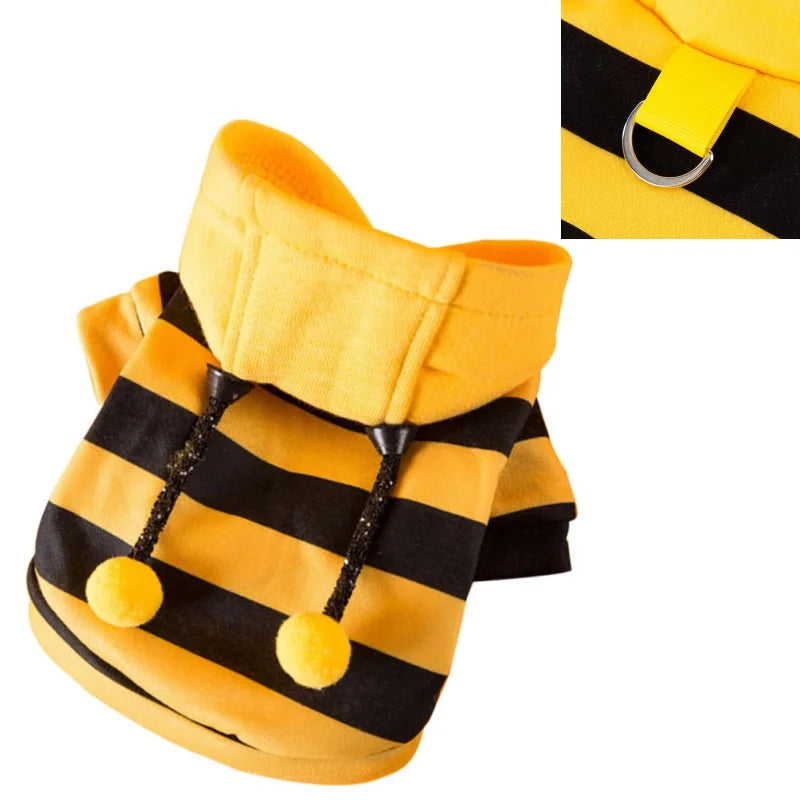 TONG Pet Dog Cat Hoodie Christmas Sweater Cold Weather Warm Coat for Puppy Small Dog Halloween Party Costume Cute Hoodie