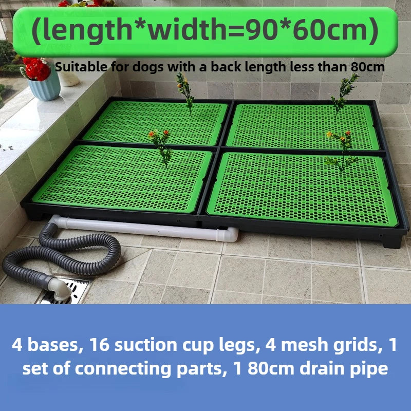 Flush Dog Toilet Direct Drainage System Dog Toilet Training Walls Pet Potty Indoor with Drain Pets Urinal Large Medium Supplies