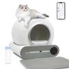 DOEL Self Cleaning Cat Litter Box 65L Automatic Cat Litter Box w/ Trash Bag & Litter Mat Smart Cat Toilet App Control 2.4G WiFi