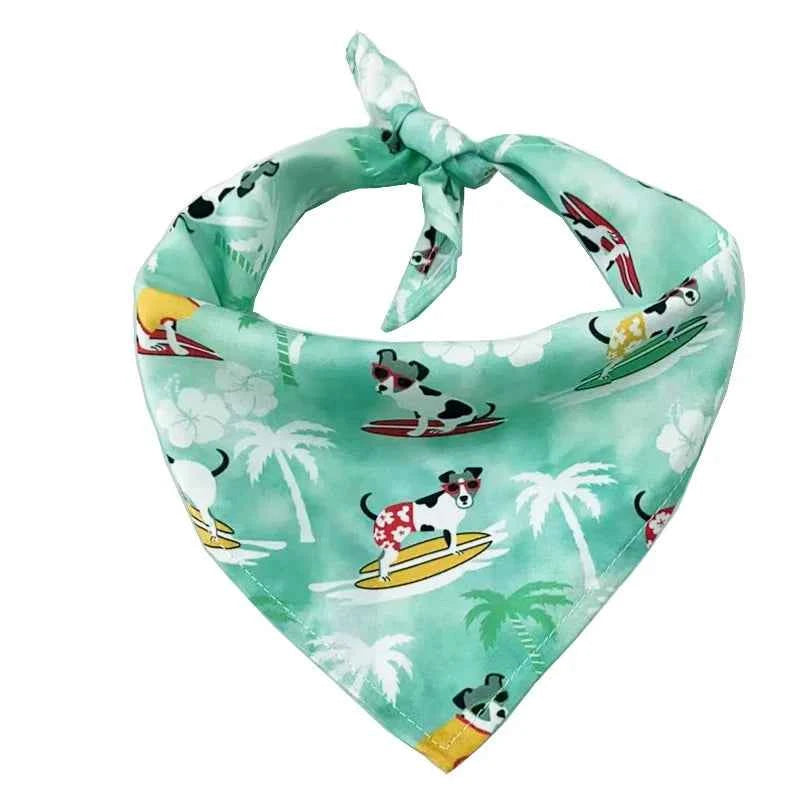 Fashion Style Triangular Bandana For Dogs Outdoor Beach Adjustable Dog Scarf Cute Pet Dogs Neckerchief Pet Accessories Dog Supplies For Small Medium Large Pet Dogs