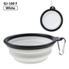 1PC 350ml Soft Silicone Pet Dog Bowl Folding Travel For Portable Collapsible Food Water Feeding Hanging Storage Odorless
