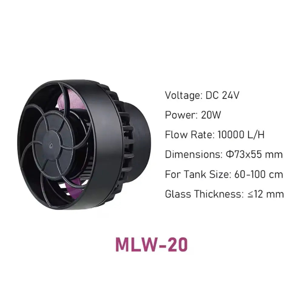 Jebao Jecod  MLW-5 MLW-10 MLE-20 MLW-30 Series Aquarium Smart Wave Maker Flow Pump with WiFi LCD Controller for Fish Tank